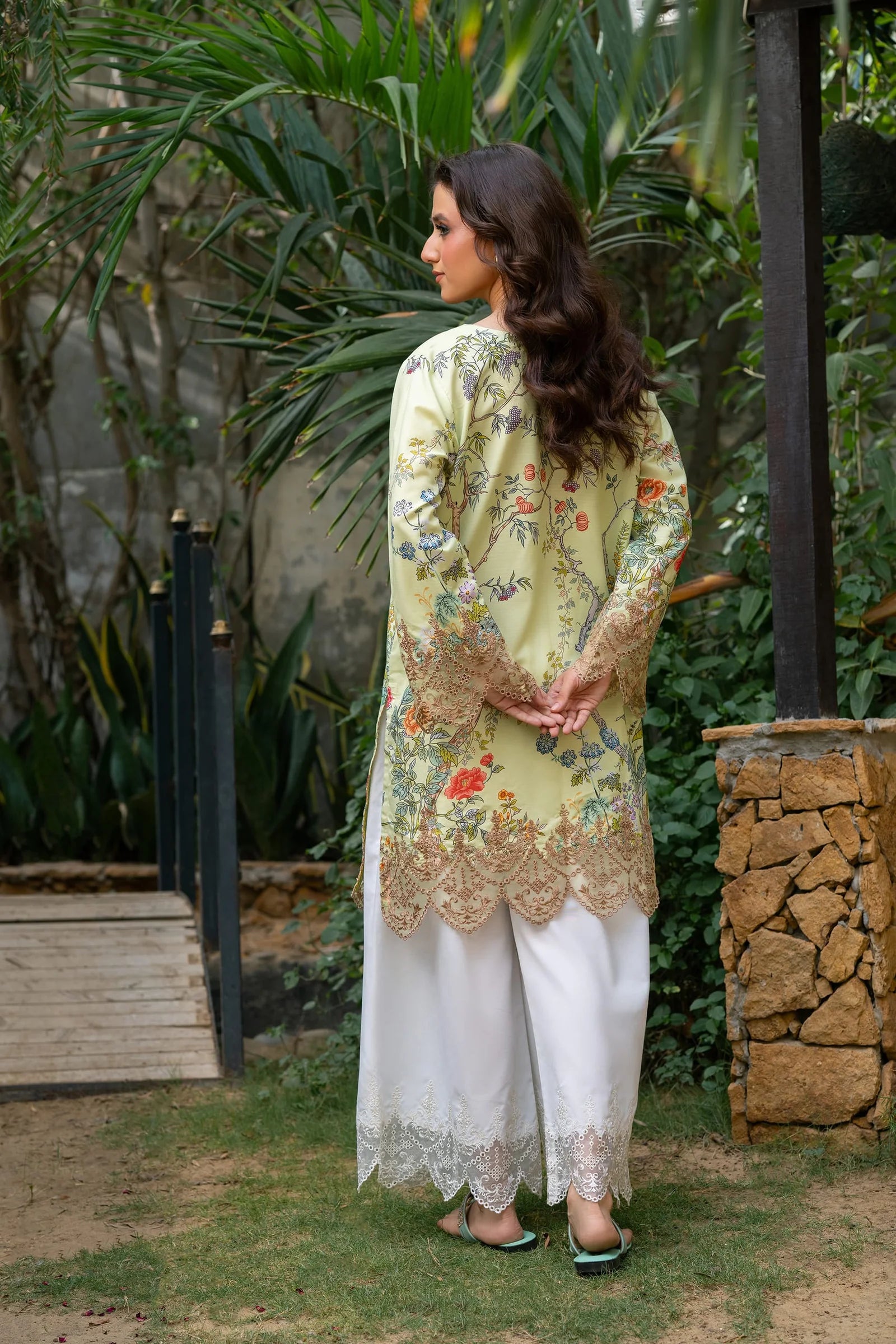 Pastel Garden Embroidered 2-Piece